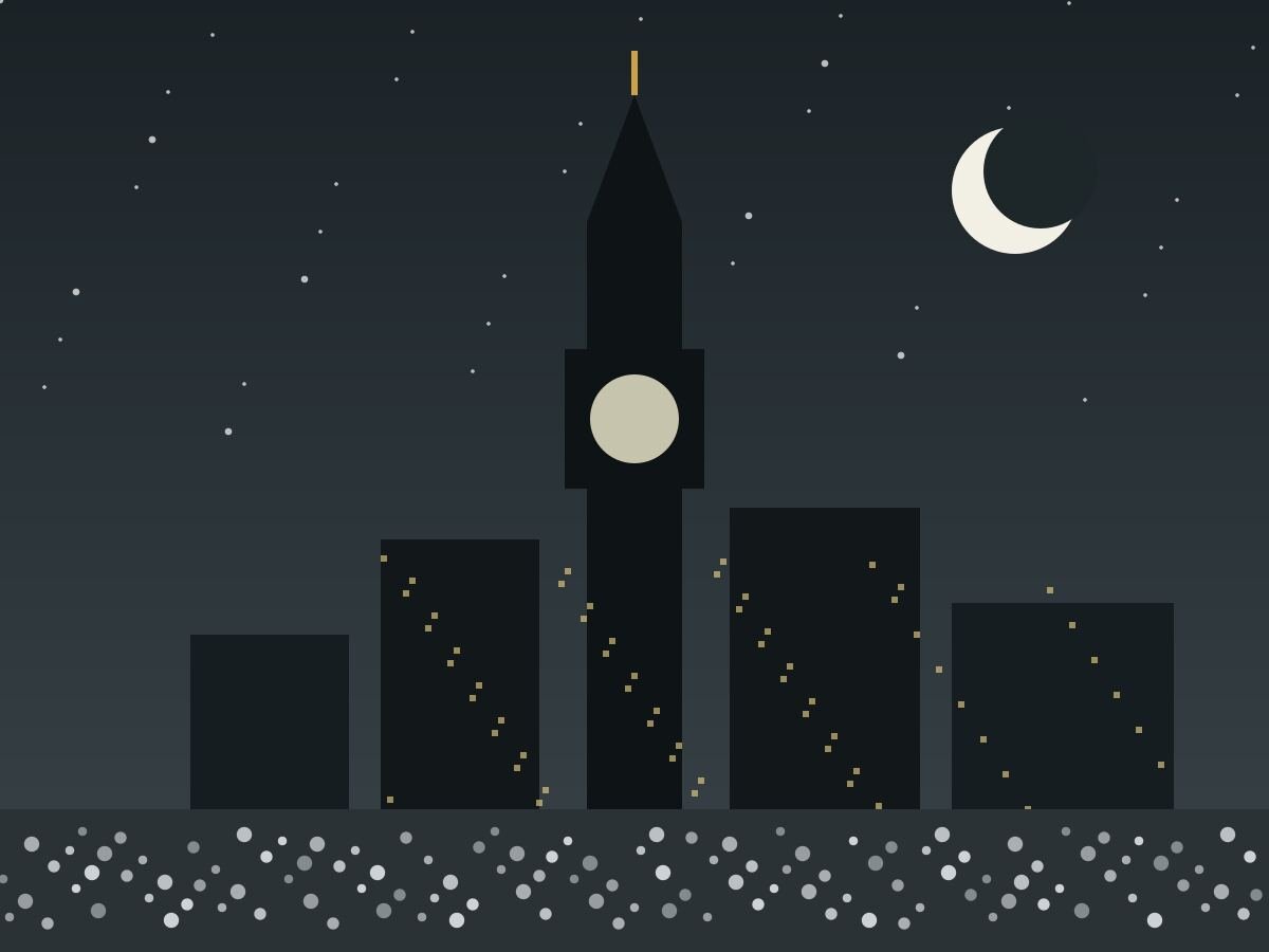 Makkah skyline and clock tower at night